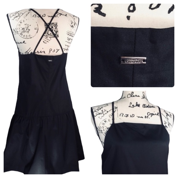 AX / Armani Exchange Sleeveless Flare Mini Dress - Picture 2 of 11
